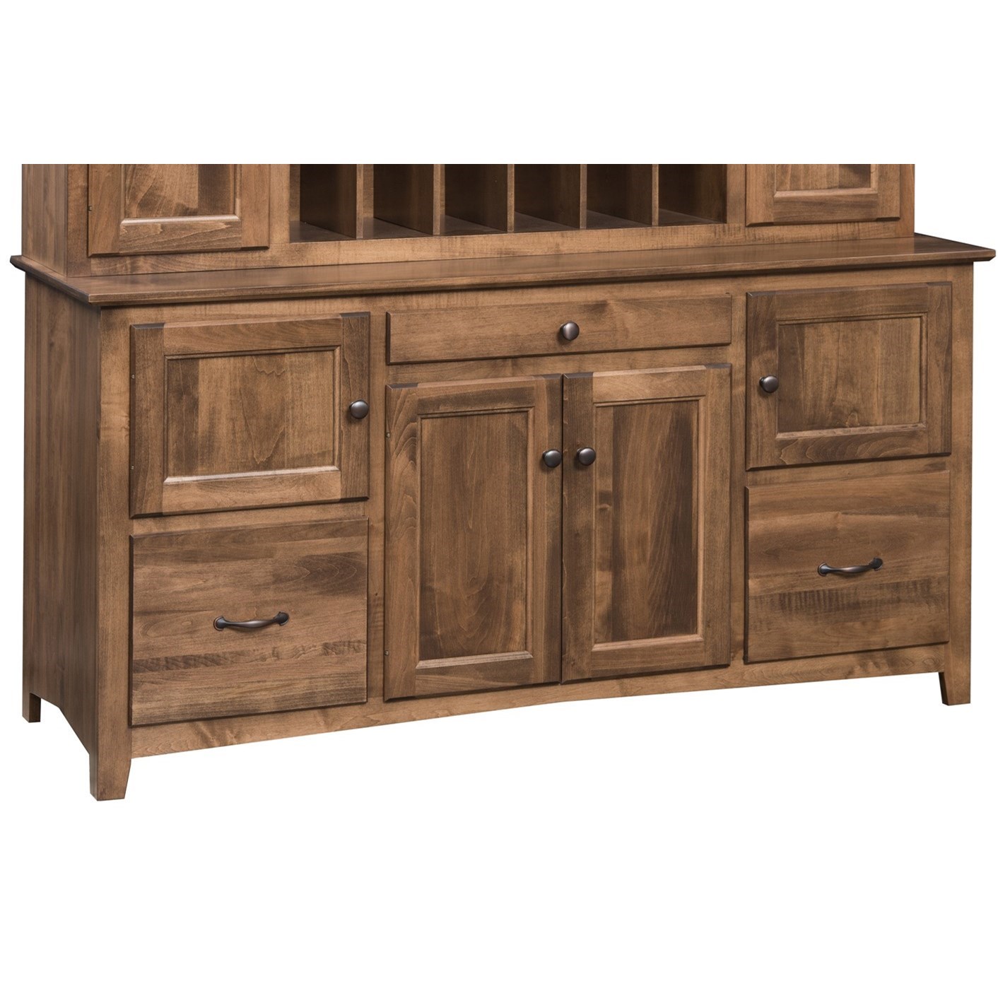 Maple Hill Woodworking Linwood Customizable 60 Solid Wood