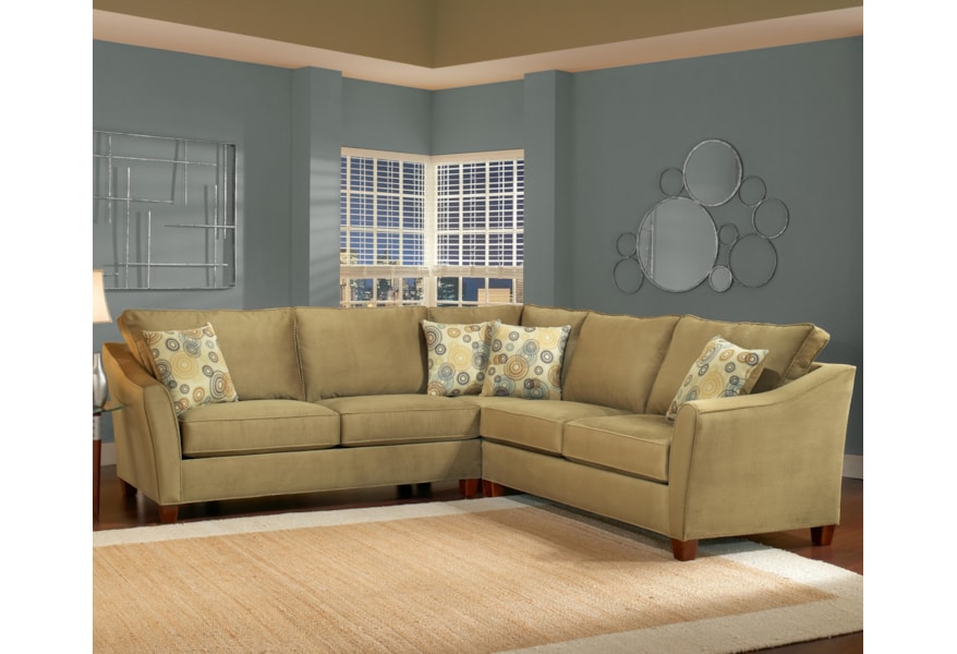 Belfort Essentials Fleetwood Traditional Sectional Sofa Fleetwood Traditional Sectional Sofa