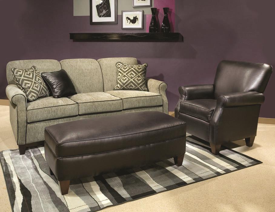 Marshfield Carson Casual Sofa With Rolled Arms Conlin S