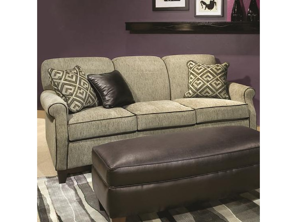 Marshfield Carson Casual Apartment Sofa With Tapered Legs Conlins Furniture Sofa