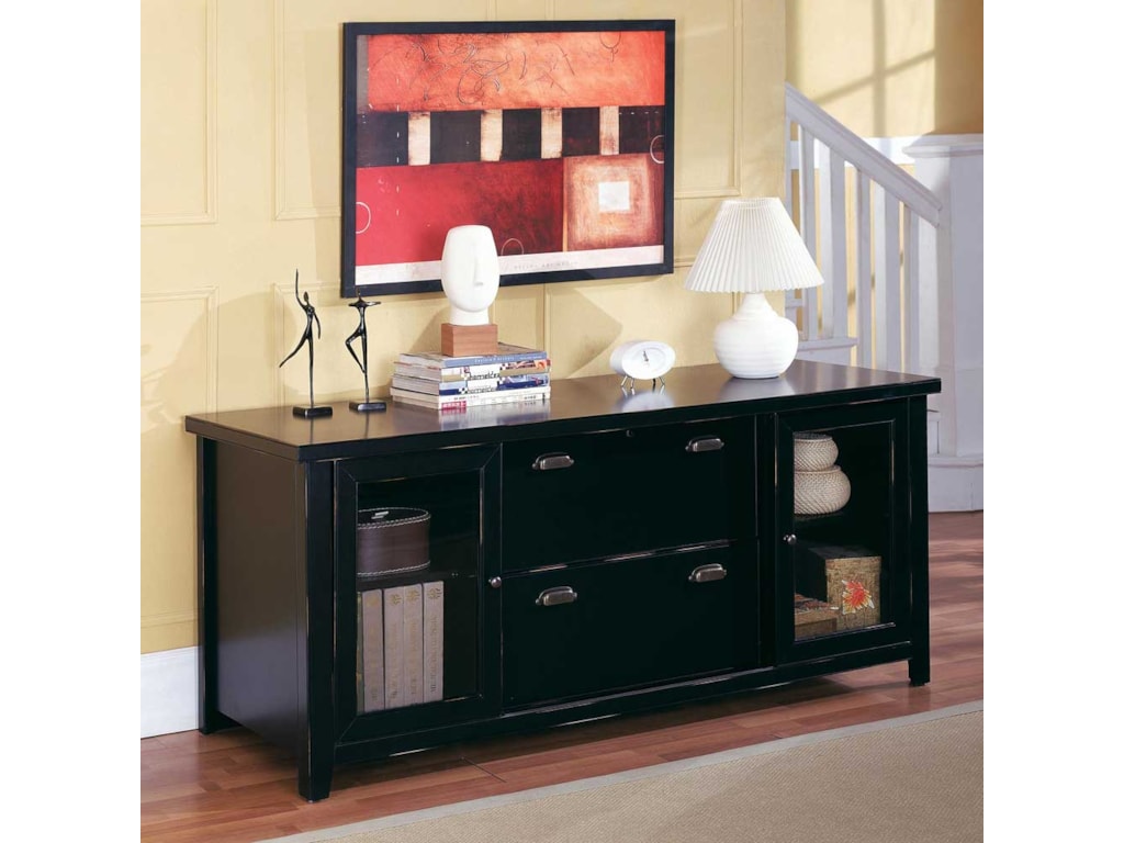 kathy ireland Home by Martin Tribeca LoftStorage Credenza with Sliding Doors