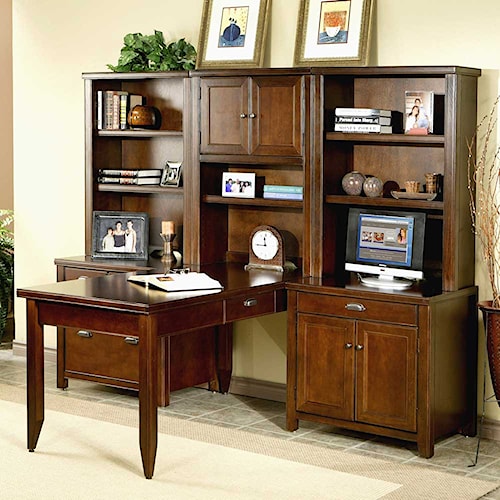 kathy ireland Home by Martin Tribeca Loft L-Shaped Office Wall Unit ... kathy ireland Home by Martin Tribeca Loft L-Shaped Office Wall Unit ...