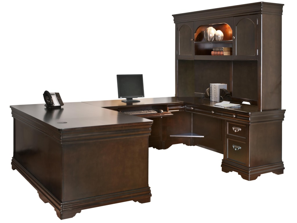 Martin Home Furnishings Beaumont U Shaped Desk W Return Powell S Beaumont U Shaped Desk W Return By Martin Home Furnishings