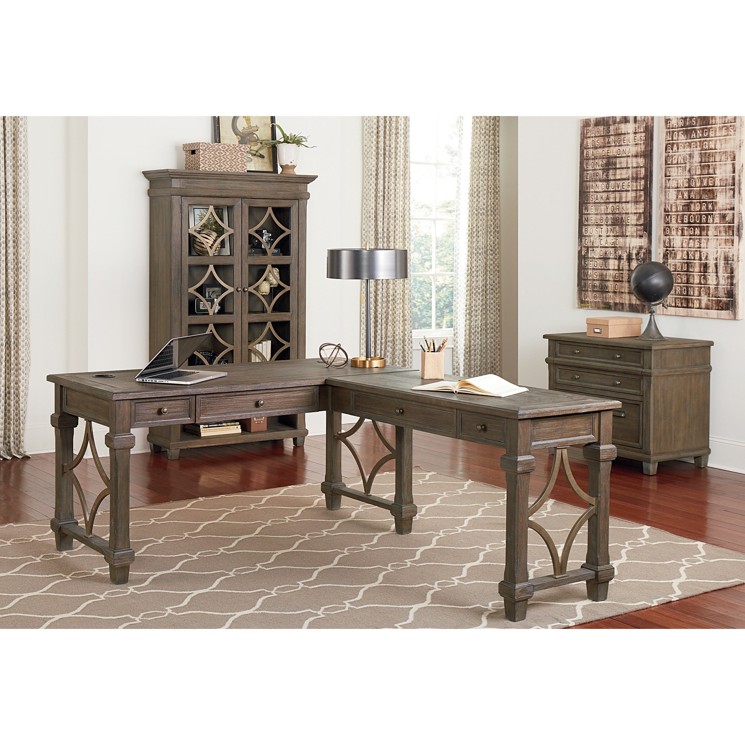 Martin Home Furnishings Carson Lateral File With 2 File Drawers