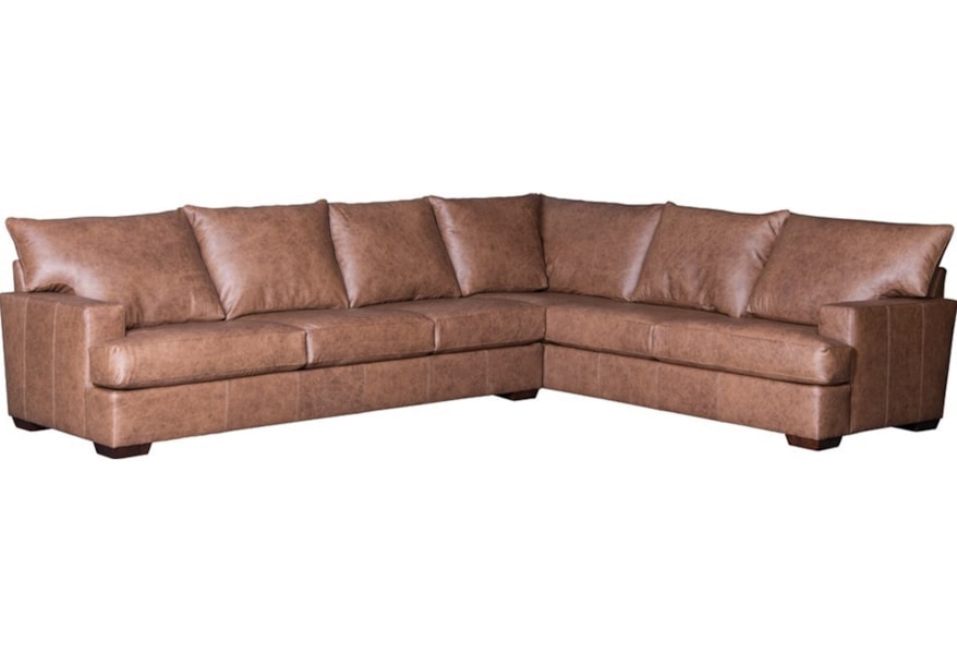 Mayo 2100 Casual Sectional Sofa With Track Arms Wilson S Furniture Sectional Sofas