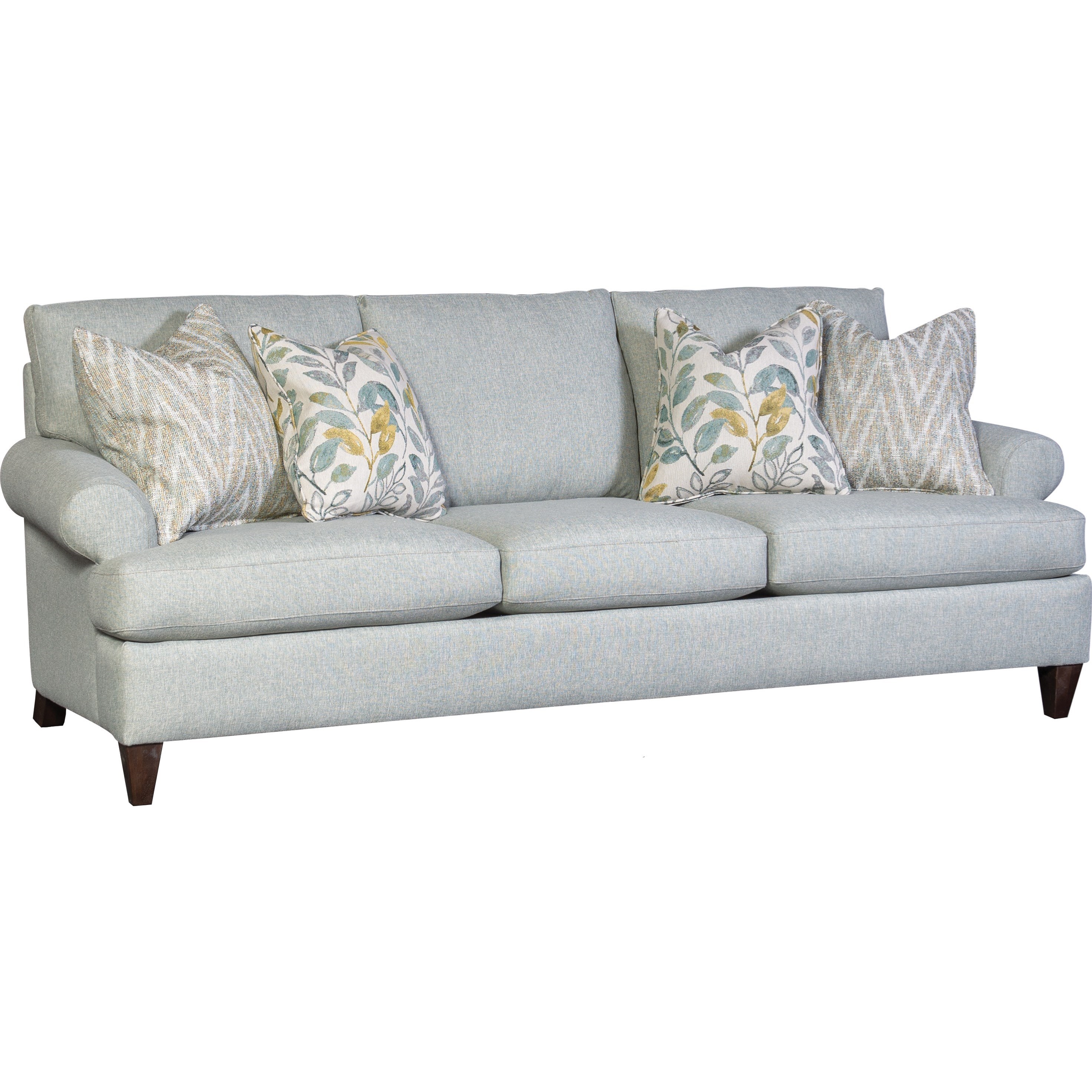 Mayo 3270 Casual Sofa With Four Throw Pillows Pedigo Furniture