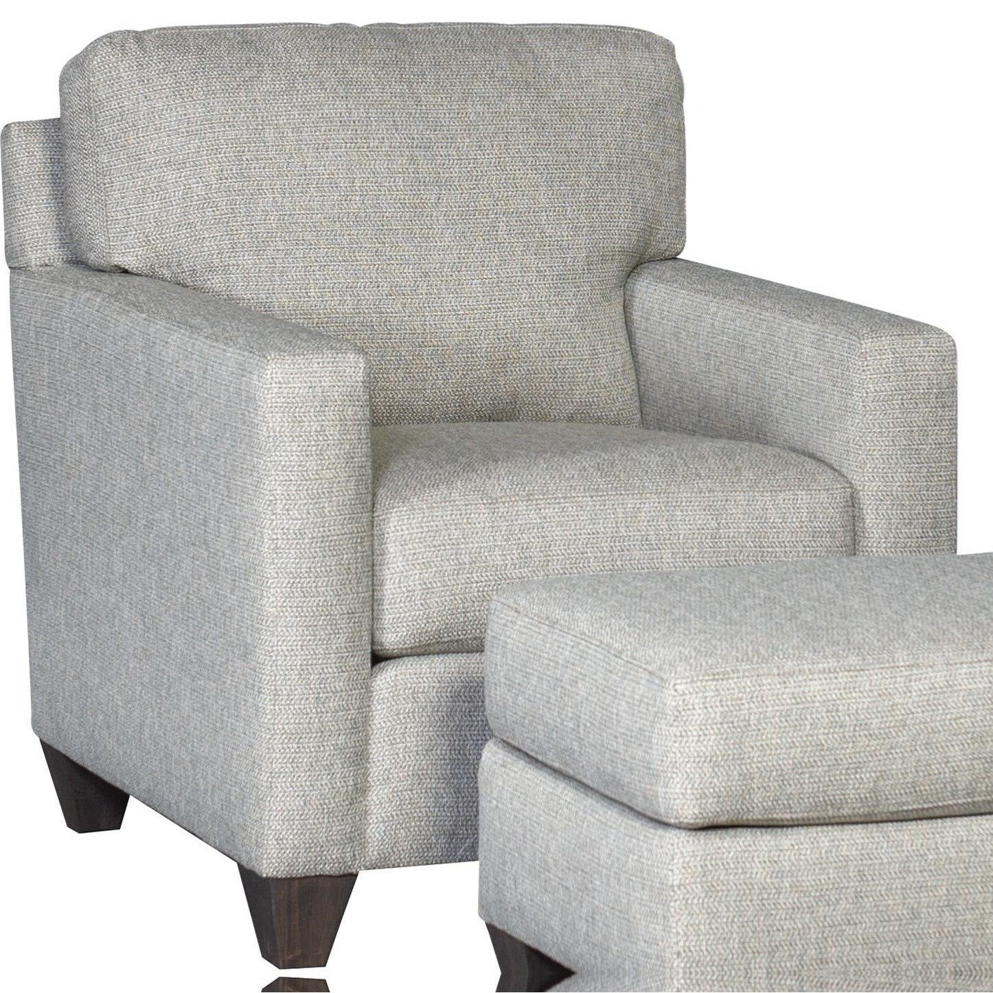 Mayo 3488 Contemporary Chair With Track Arms Wilcox Furniture Upholstered Chairs