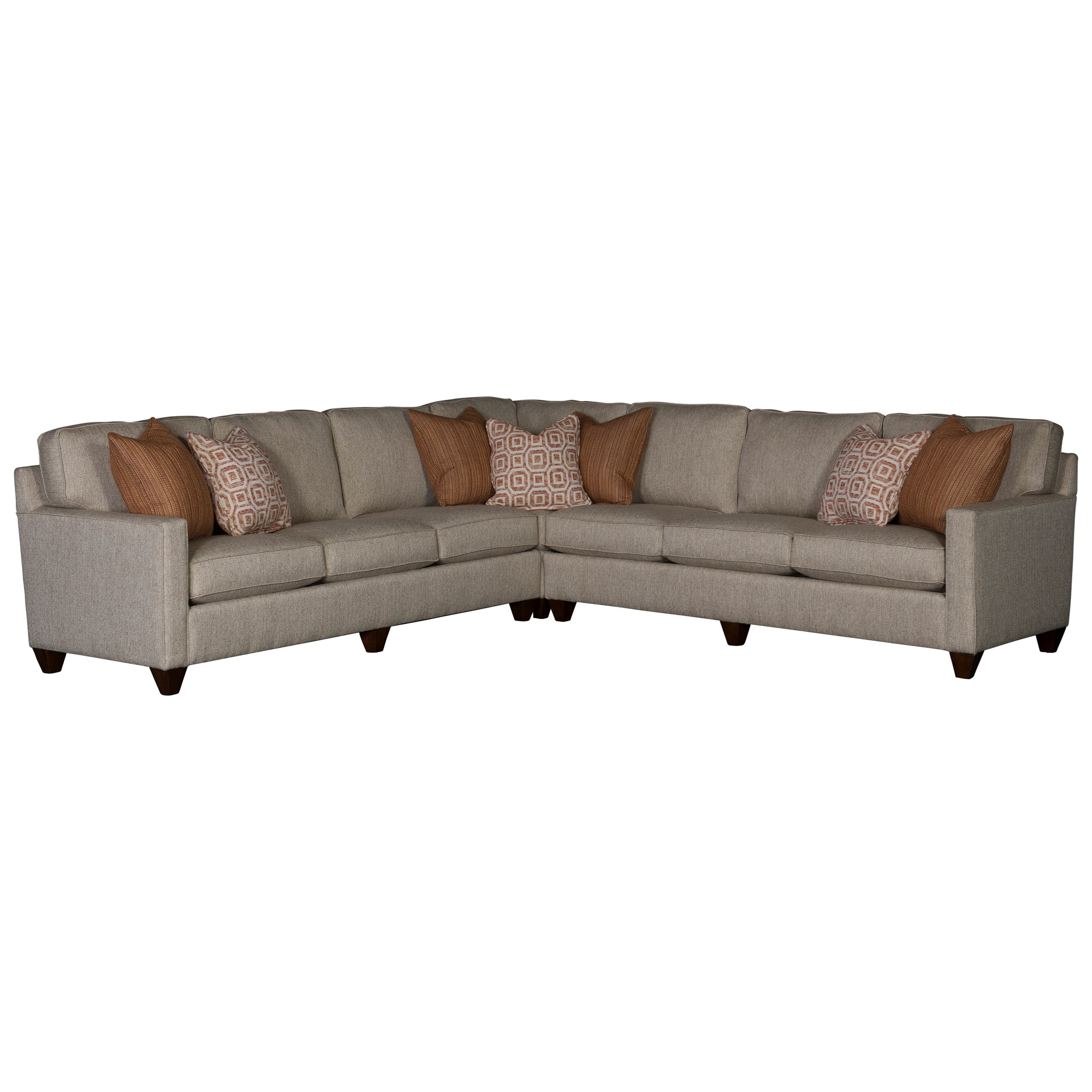 Mayo 3830 Sectional Sofa With 6 Seats Howell Furniture