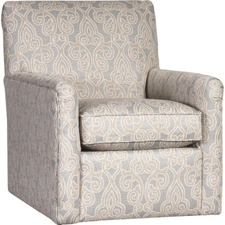 Mayo 4575 Casual Swivel Chair Pedigo Furniture Upholstered Chairs