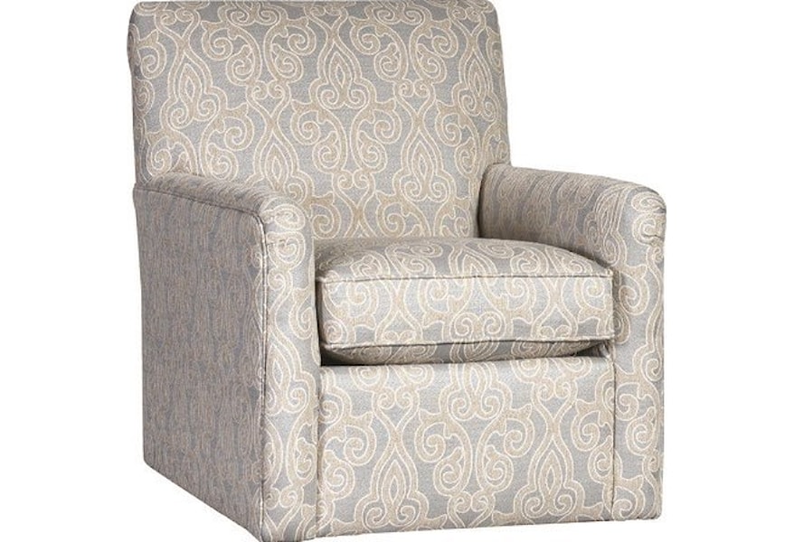 Mayo 4575 Casual Swivel Chair Pedigo Furniture Upholstered Chairs