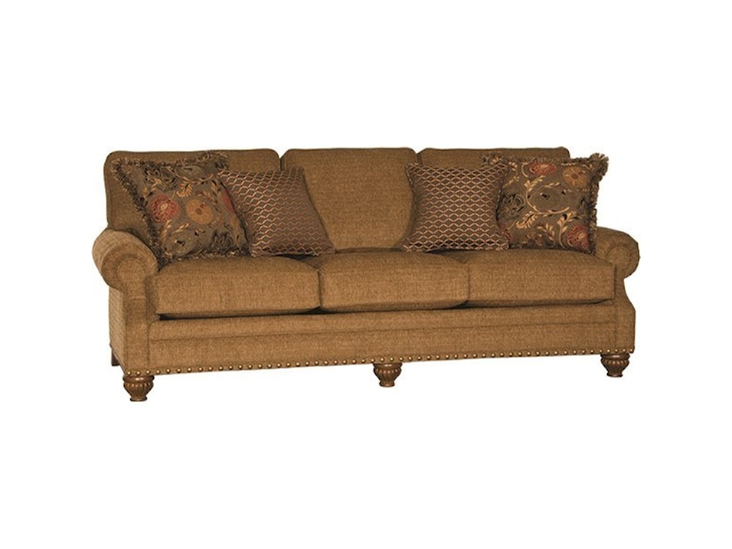 Mayo 8590 Transitional Sofa With Large Nail Head Trim Howell Furniture Sofas