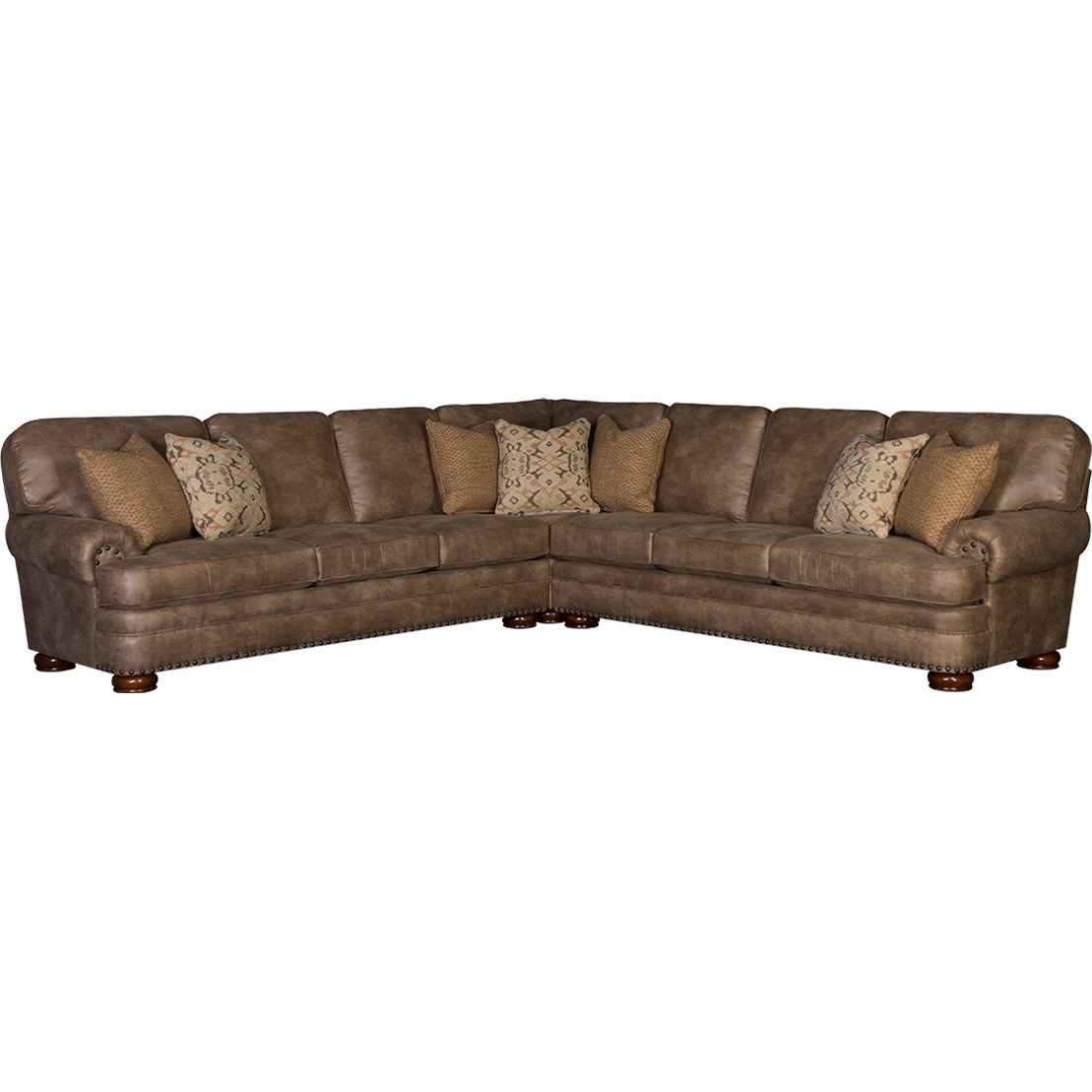 Mayo 3620 Six Seat Sectional Sofa Howell Furniture Sectional Sofas