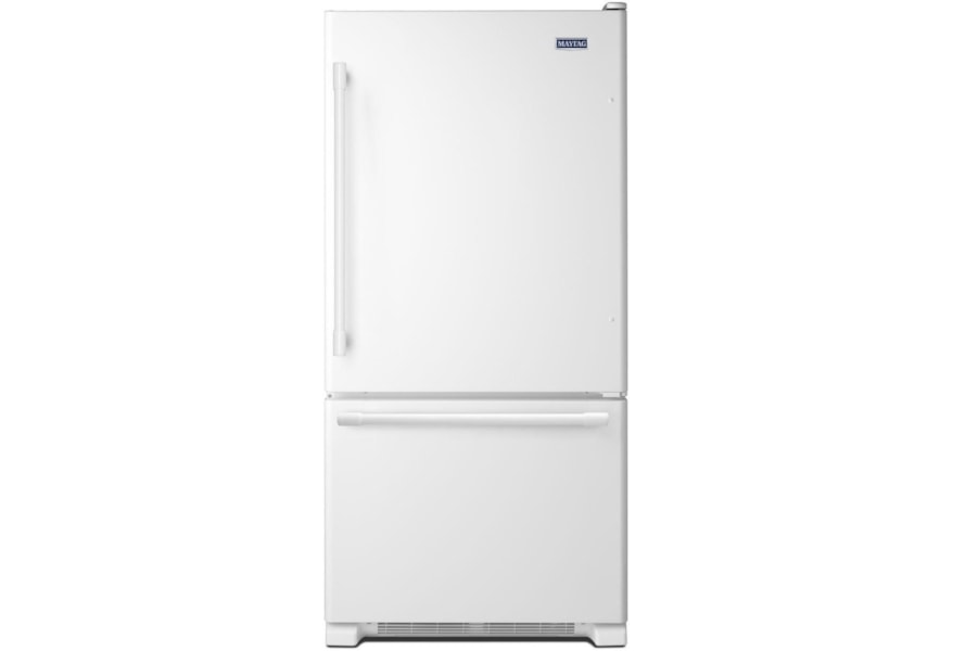 Maytag 30 Inch Wide Bottom Mount Refrigerator 19 Cu Ft Westrich Furniture Appliances Refrigerator Bottom Freezer