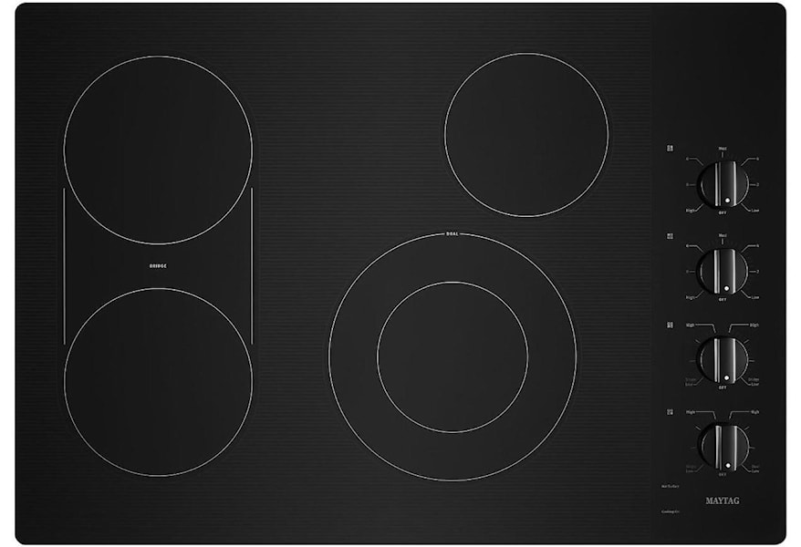 Maytag Mec8830hb 30 Inch Electric Cooktop With Reversible Grill