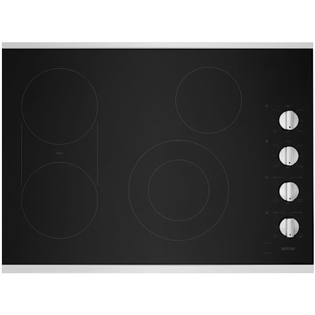 Maytag MEC8830HB 30-Inch Electric Cooktop with Reversible Grill and Griddle, Westrich Furniture & Appliances