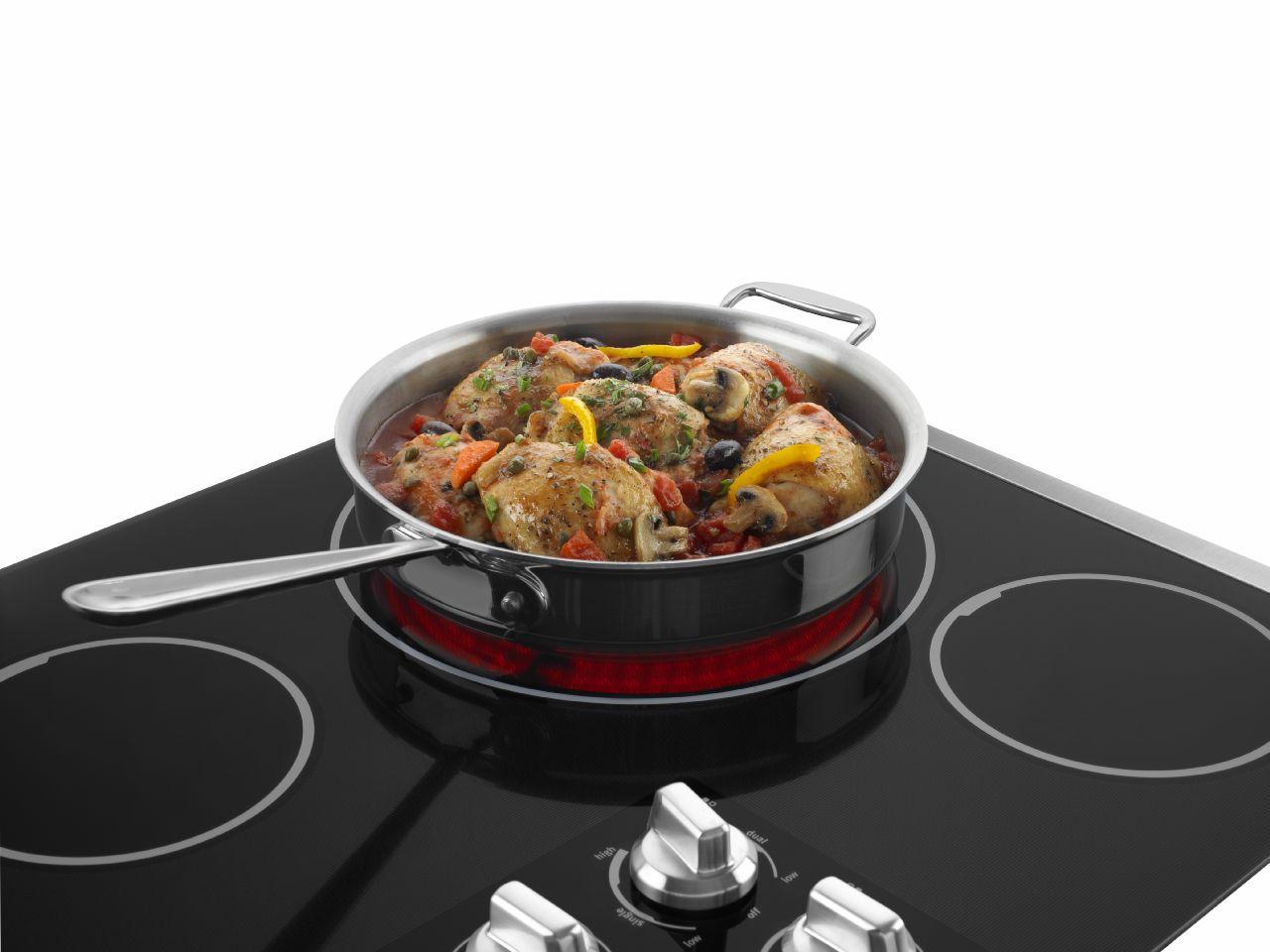 Maytag 36 Inch Electric Cooktop With Two Dual Choice Elements