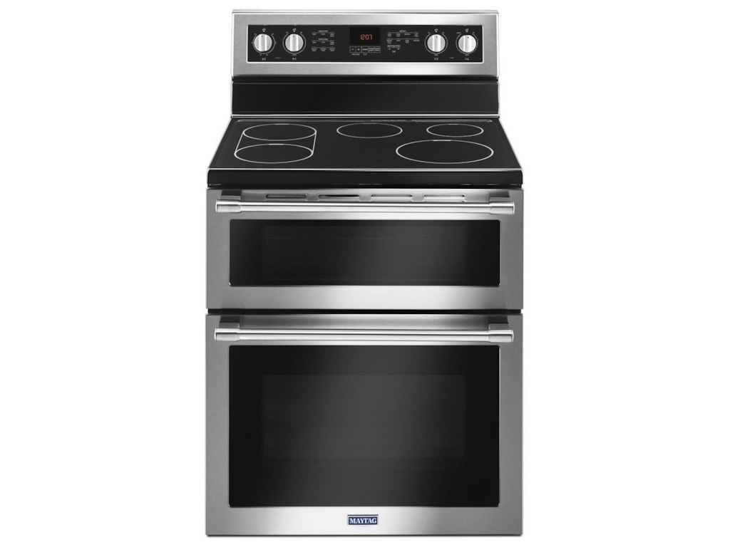 Maytag 30 Inch Wide Double Oven Electric Range With True Convection 30 Inch Wide Double Oven Electric Range With True Convection 6 7 Cu Ft By Maytag