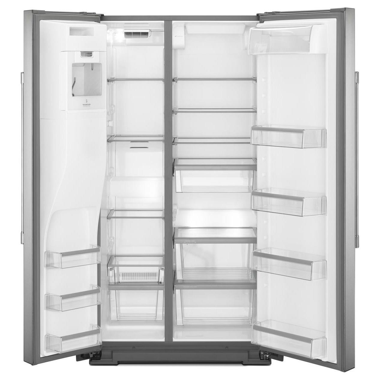 maytag 25 cu ft 36 side by side refrigerator