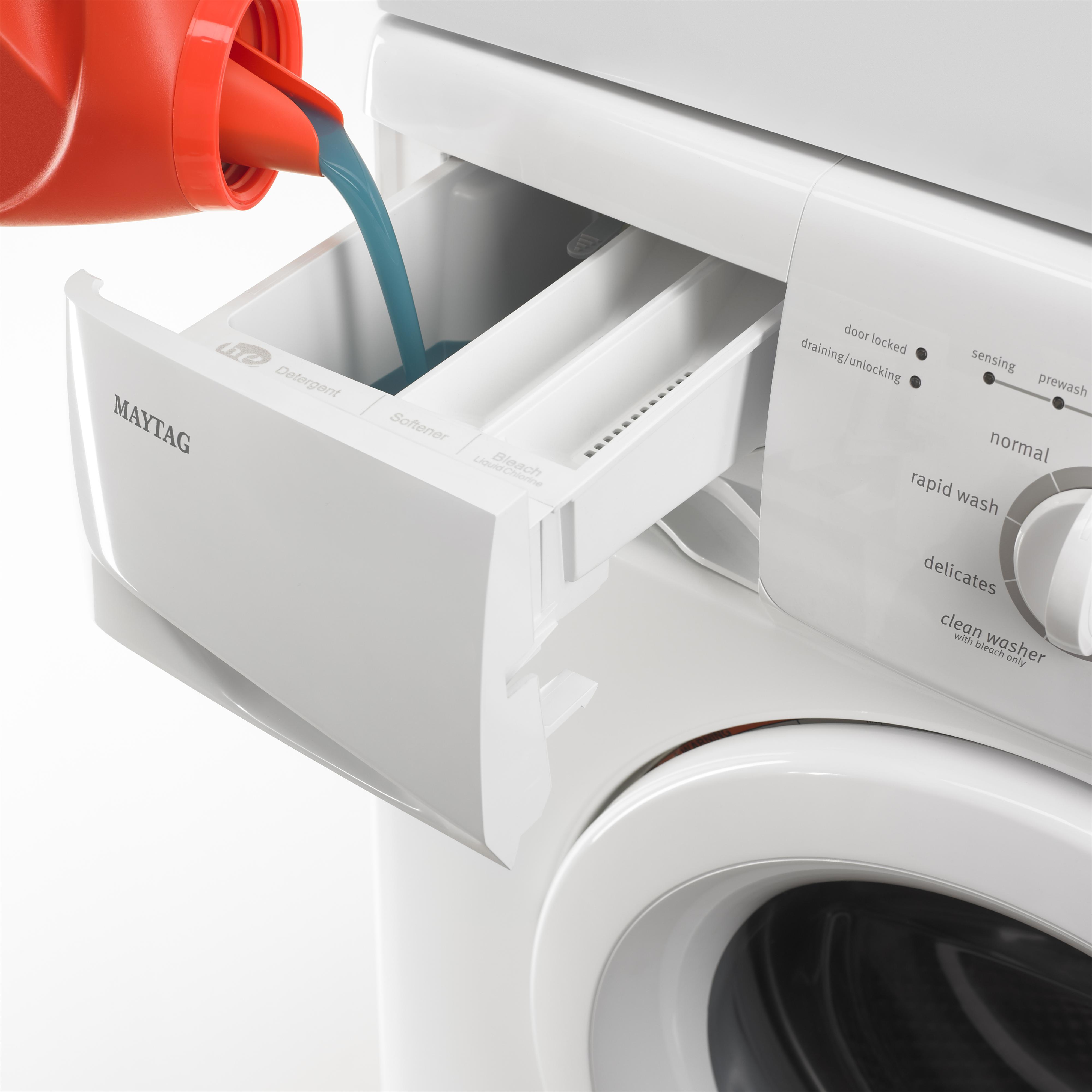 Maytag Energy Star 2 0 Cu Ft Compact Front Load Washer With Versatile Installation Wilcox Furniture Washers Compact Portable Washers