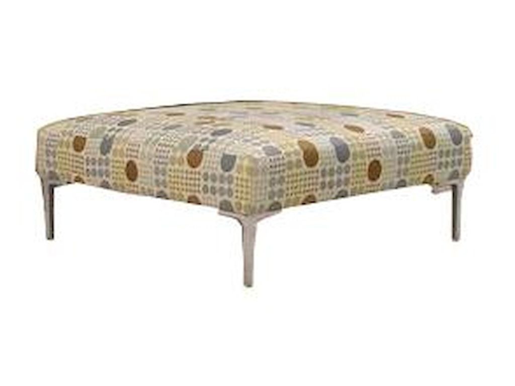 McCreary Modern 0351Ottoman with Metal Legs