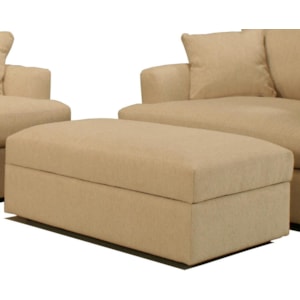 Bemodern Cirrus Large Contemporary Rectangular Ottoman Belfort Furniture Ottomans