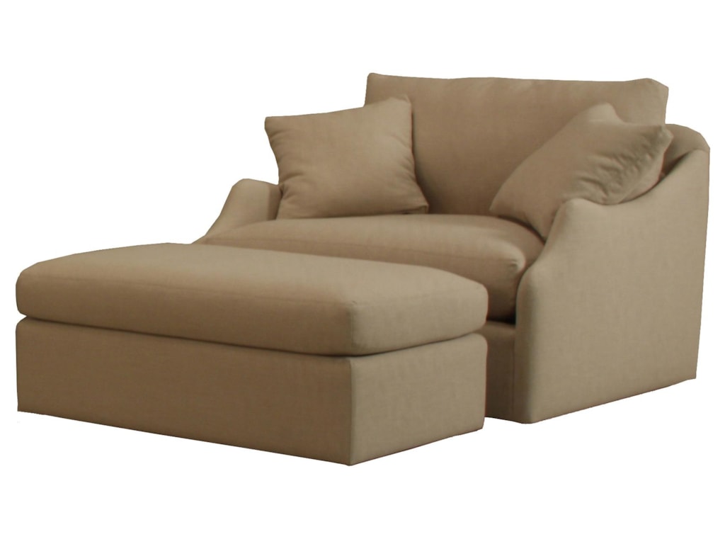 McCreary Modern 1086Chair and a Half and Ottoman Set