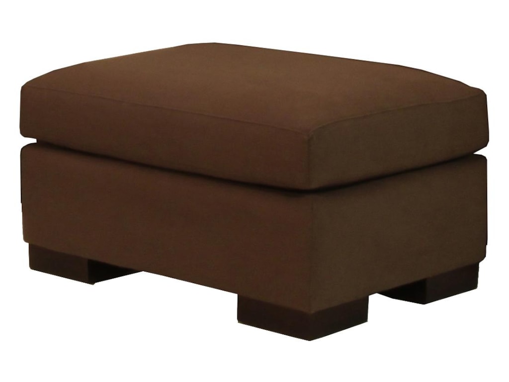 McCreary Modern 1095Plush Upholstered Ottoman