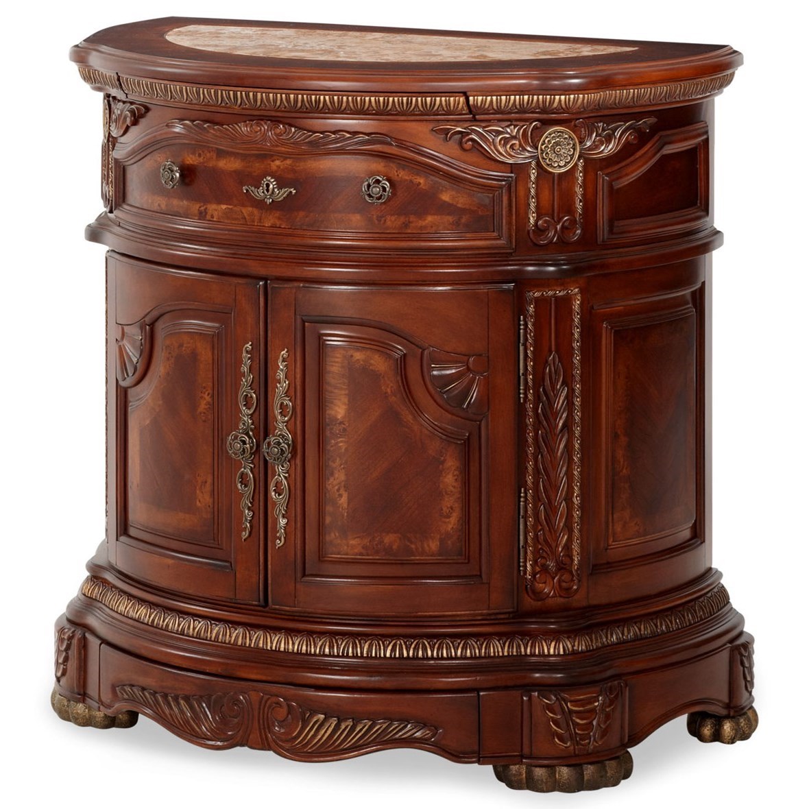 Michael Amini Cortina Nf65040 28 Beautiful Cherry Bedside Chest