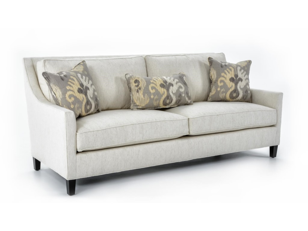 Miles Talbott Lincoln Contemporary Two Cushion Sofa With Framed Miles Talbott Lincoln Contemporary Two Cushion Sofa With Framed