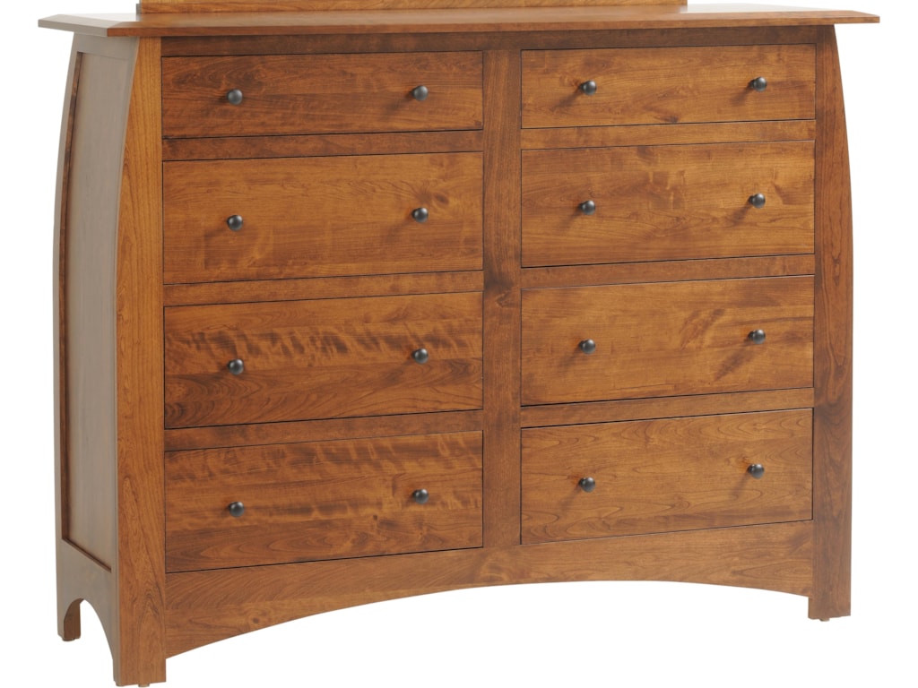 Millcraft Bordeaux 8 Drawer Tall Dresser Saugerties Furniture