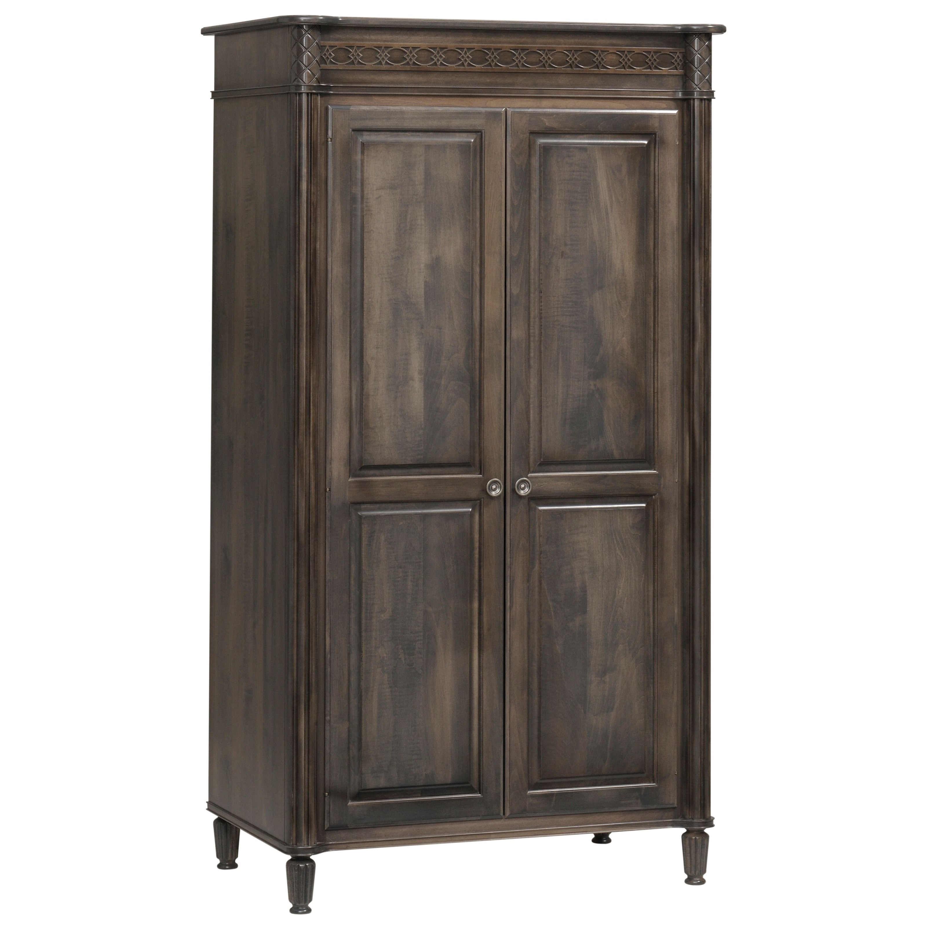 Millcraft Eminence Traditional Solid Wood Wardrobe With Hanging Rod Wayside Furniture Armoires