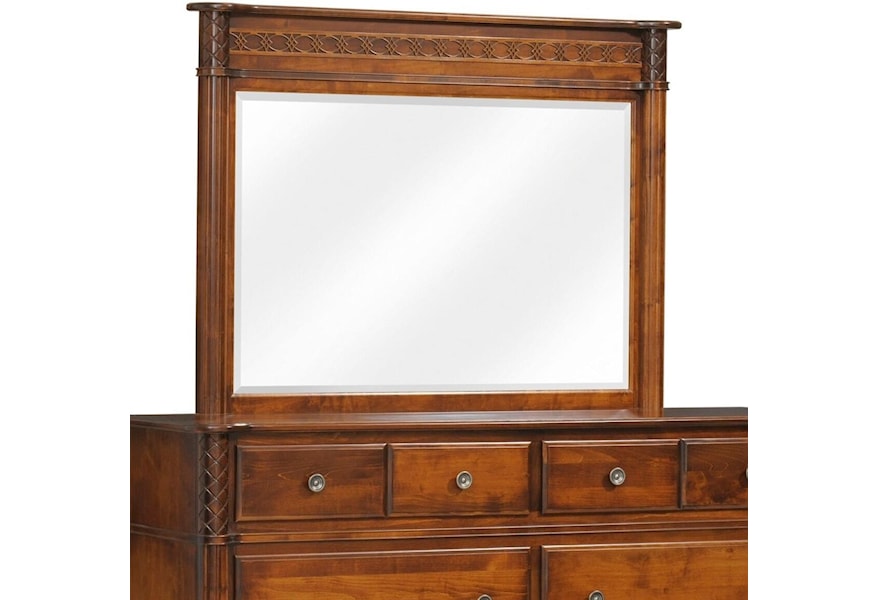 Millcraft Eminence Traditional Solid Wood Dresser Mirror With