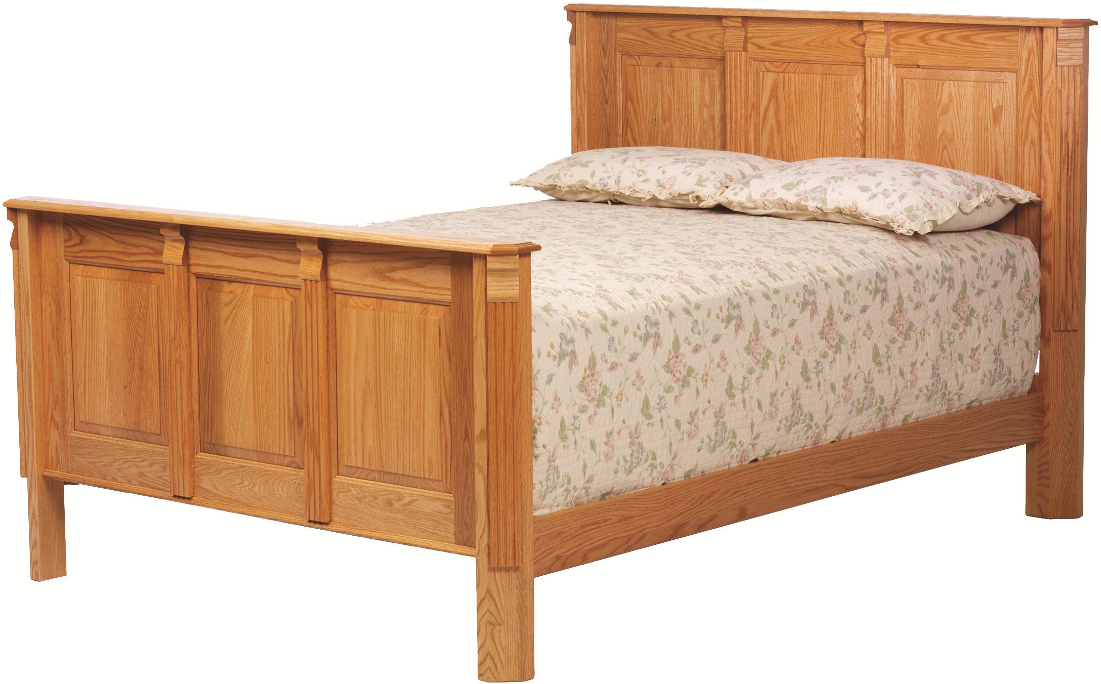 Millcraft Journeys End King Panel Bed With Raised Panels
