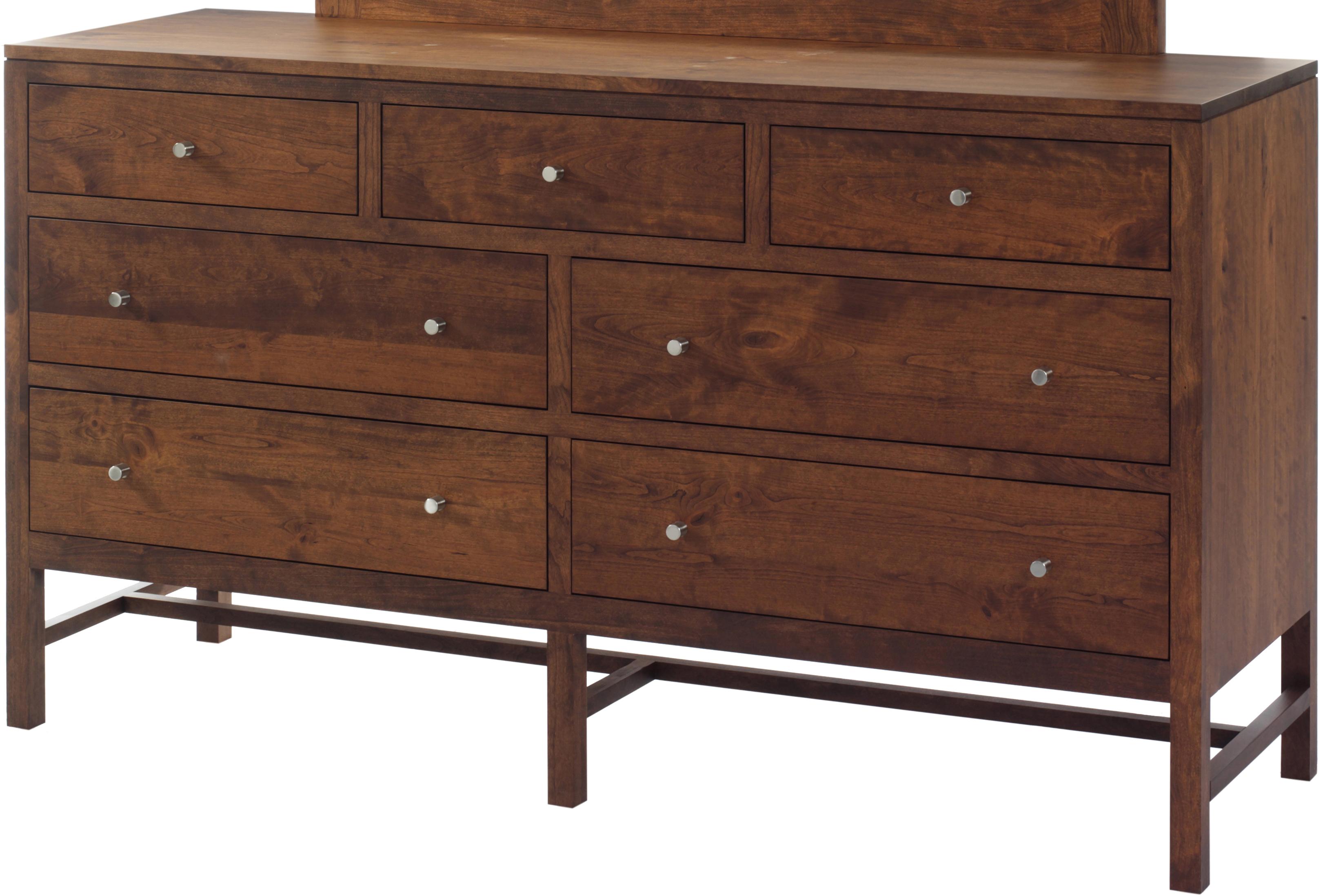 Millcraft Lynnwood 7 Drawer Dresser With Accenting Silver Knob
