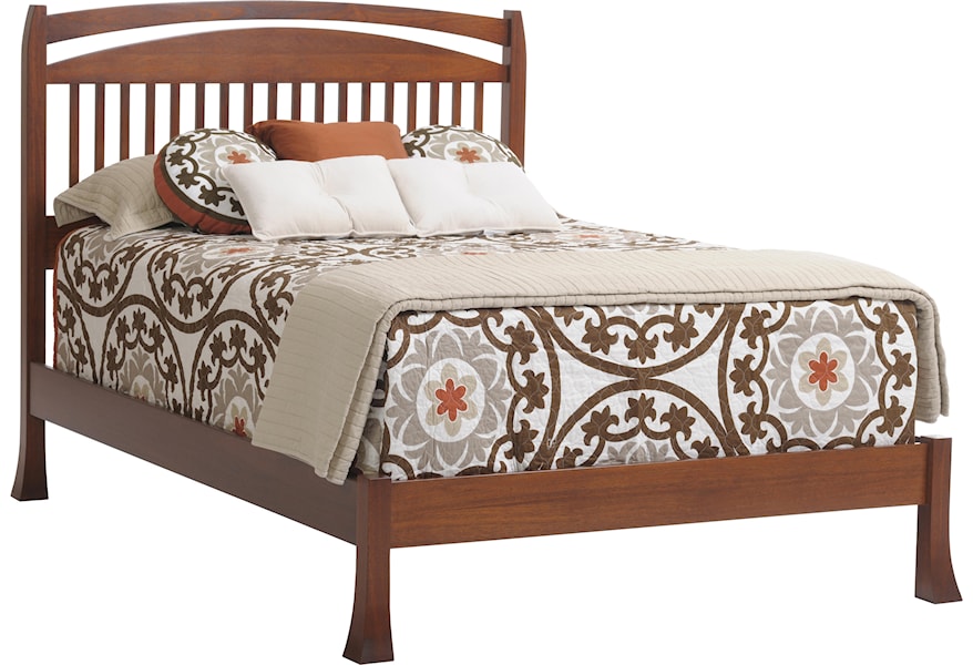 Millcraft Oasis Full Slat Bed With Mission Style Headboard