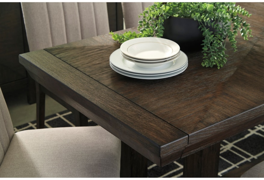 Millennium Dellbeck Casual Rectangular Dining Room Table With Leaves A1 Furniture Mattress Dining Tables