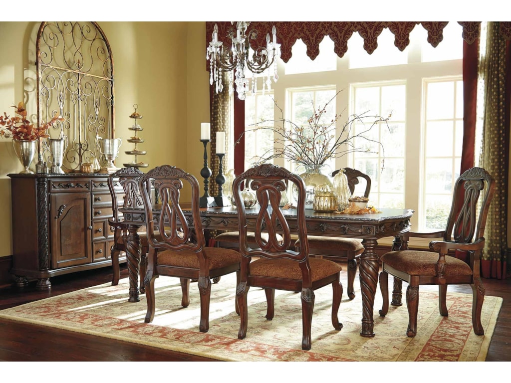 Old World 7pc Dining Table Chair Set By Millennium At Rotmans