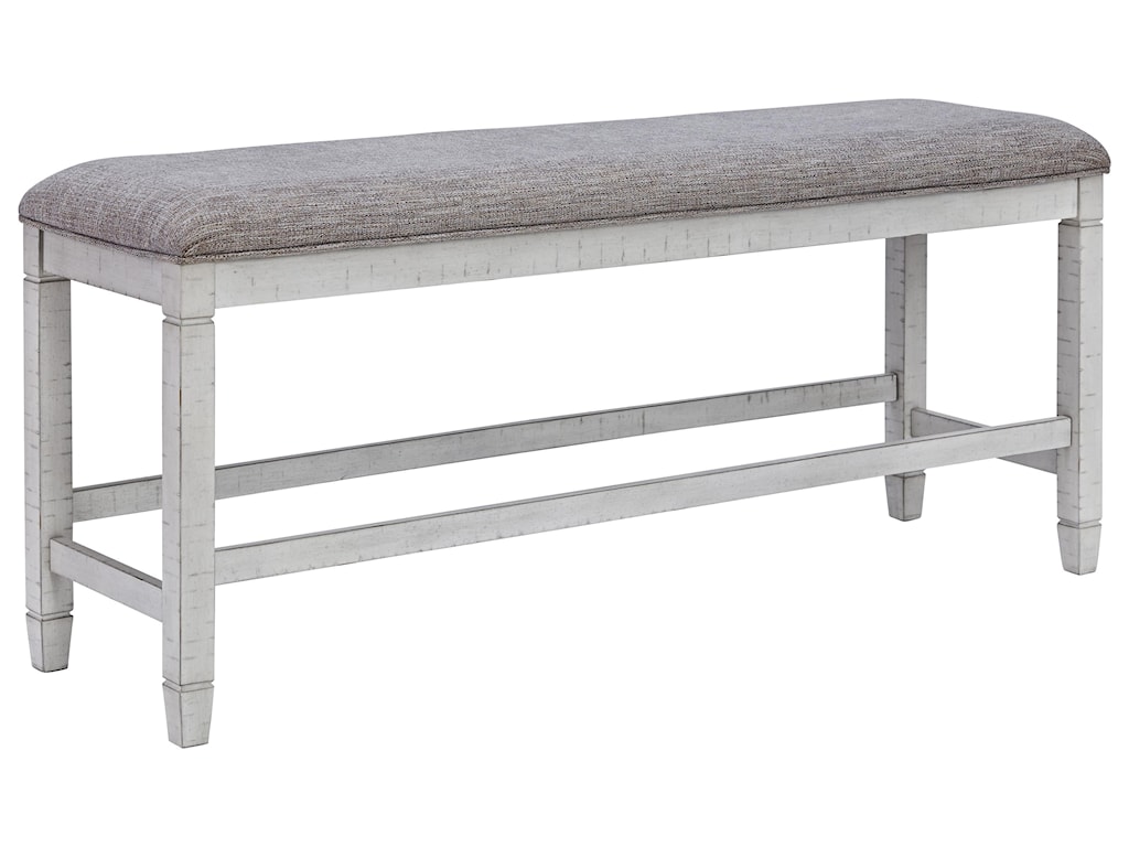 Millennium Teganville D755 09 Double Upholstered Counter Height Bench Sam Levitz Furniture Dining Benches