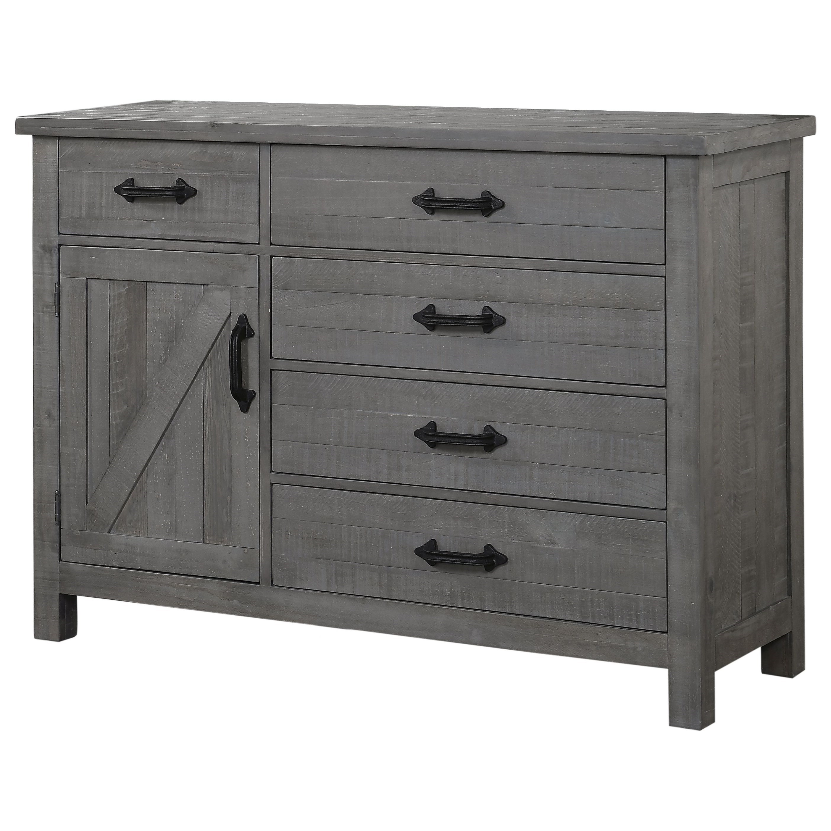 rustic grey changing table