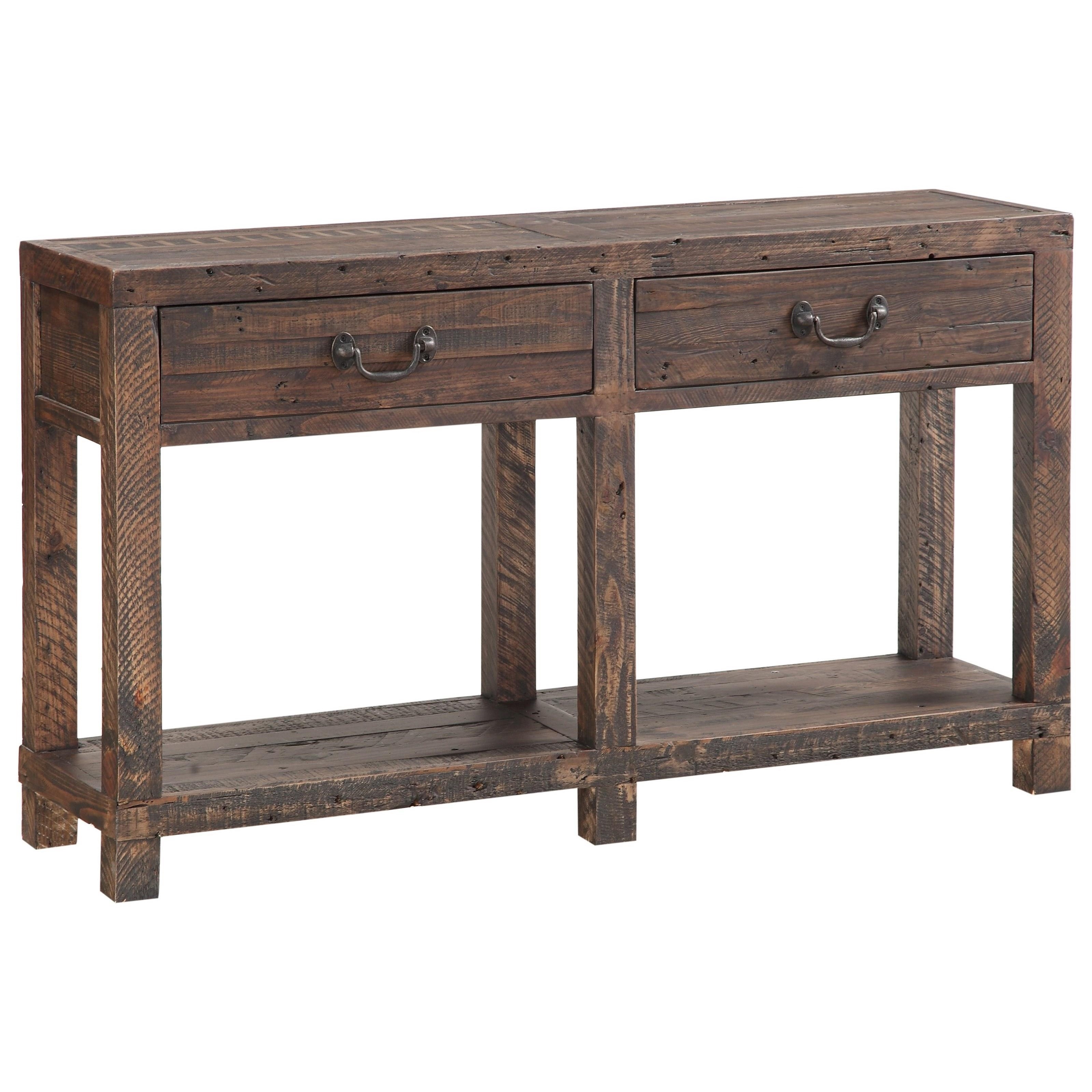 Modus International Craster Reclaimed Wood Console Table In Smoky Taupe Reeds Furniture Sofa Tables Consoles