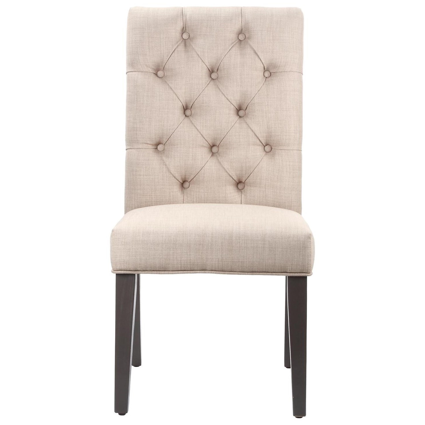 Crossroads Kathryn Upholstered Parsons Dining Chair With Tufted Back Sadler S Home Furnishings Dining Side Chairs