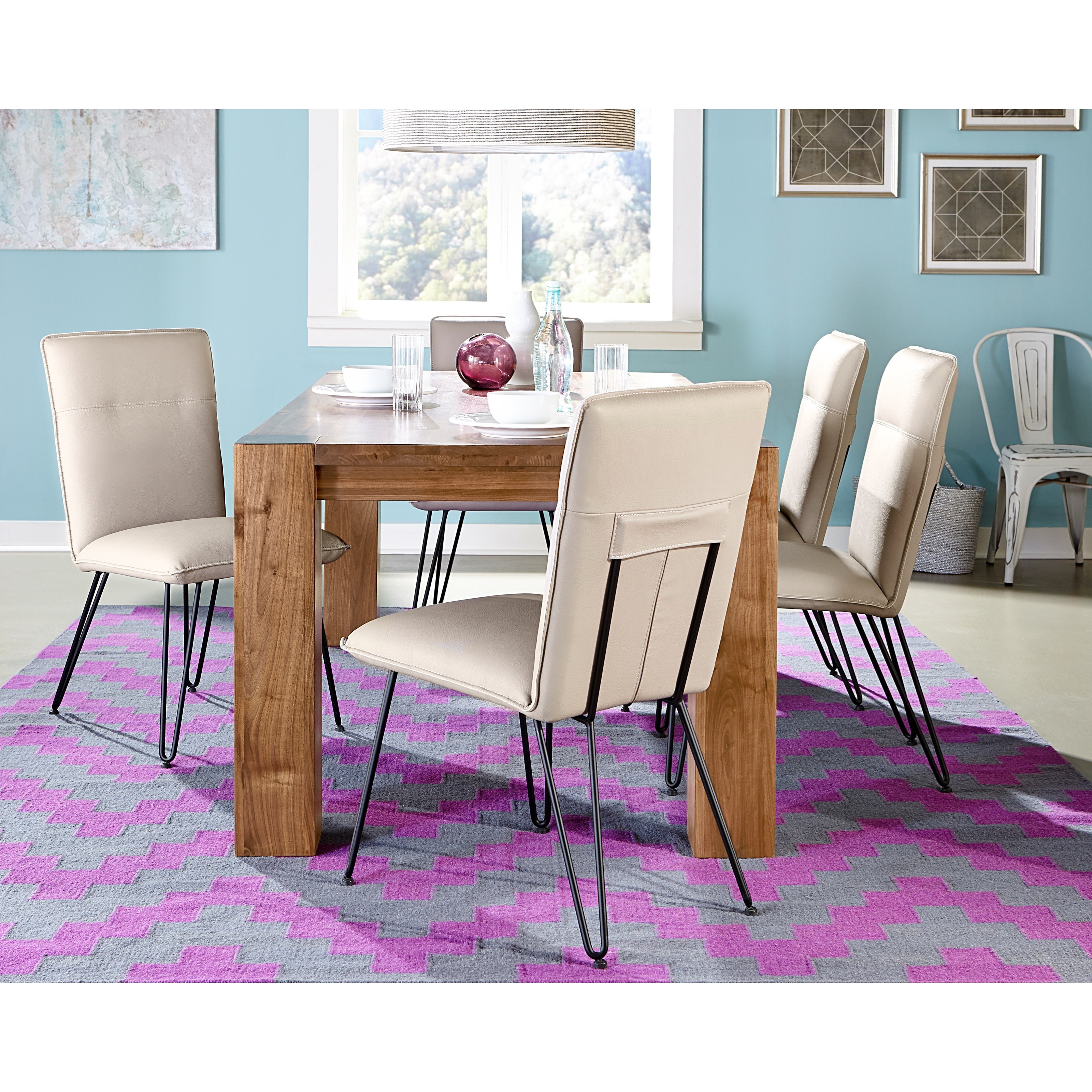 hairpin leg dining chair