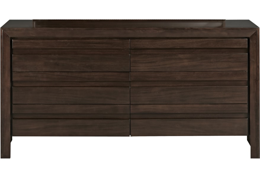 Modus International Element 6 Drawer Dresser Red Knot Dressers