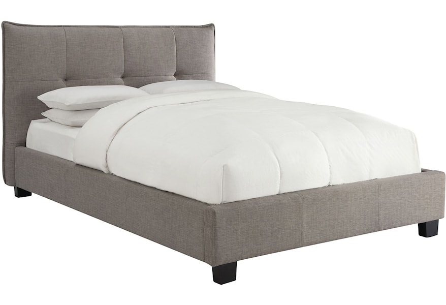 Modus International Geneva Cal King Adona Upholstered Platform Bed A1 Furniture Mattress Upholstered Beds