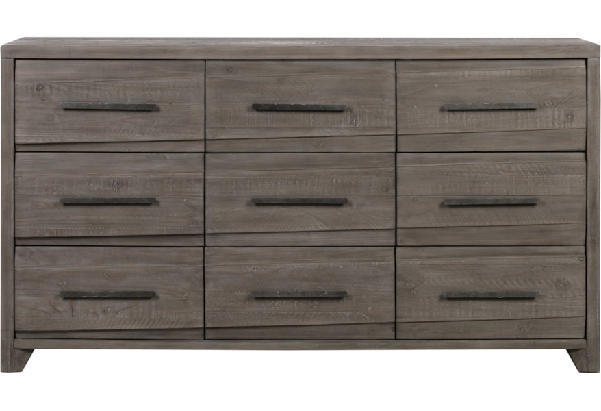 Modus International Hearst Solid Wood 9 Drawer Dresser In Sahara Tan A1 Furniture Mattress Dressers 9 Drawer Dresser Real Wood