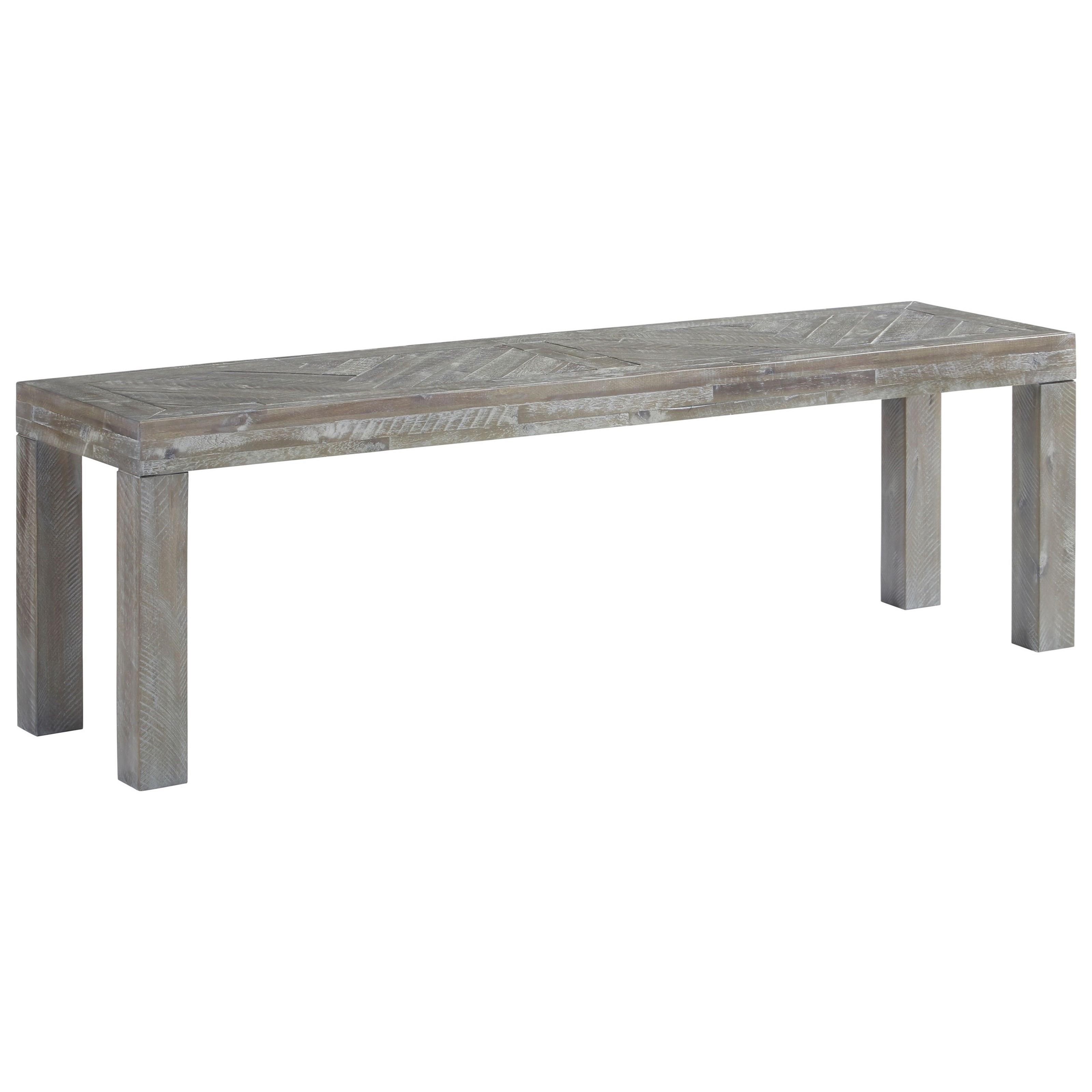 Modus International Herringbone 5qs371 Contemporary Dining Bench