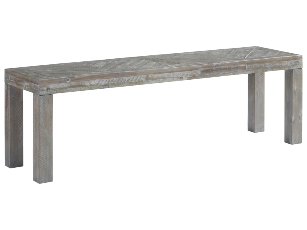 Modus International Herringbone 5qs371 Contemporary Dining Bench