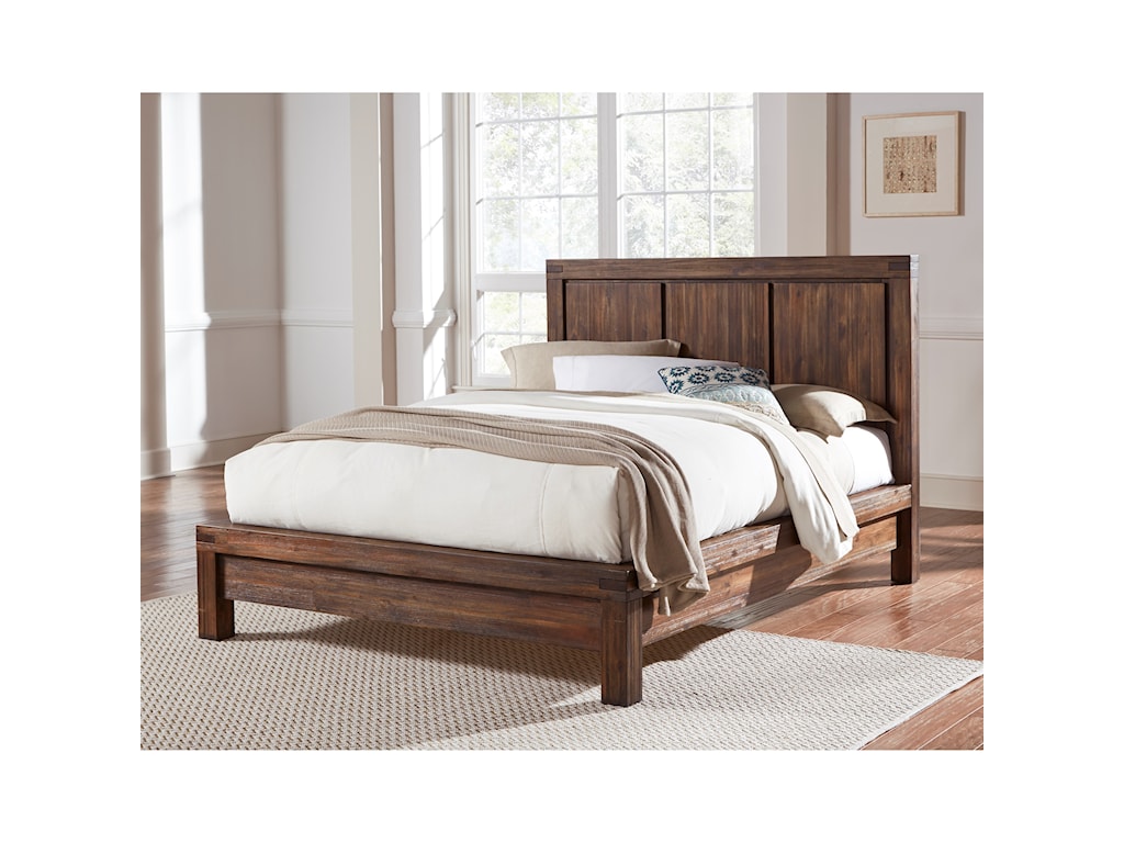 Modus International Meadow Solid Wood King Platform Bed Reeds Furniture Platform Beds Low Profile Beds