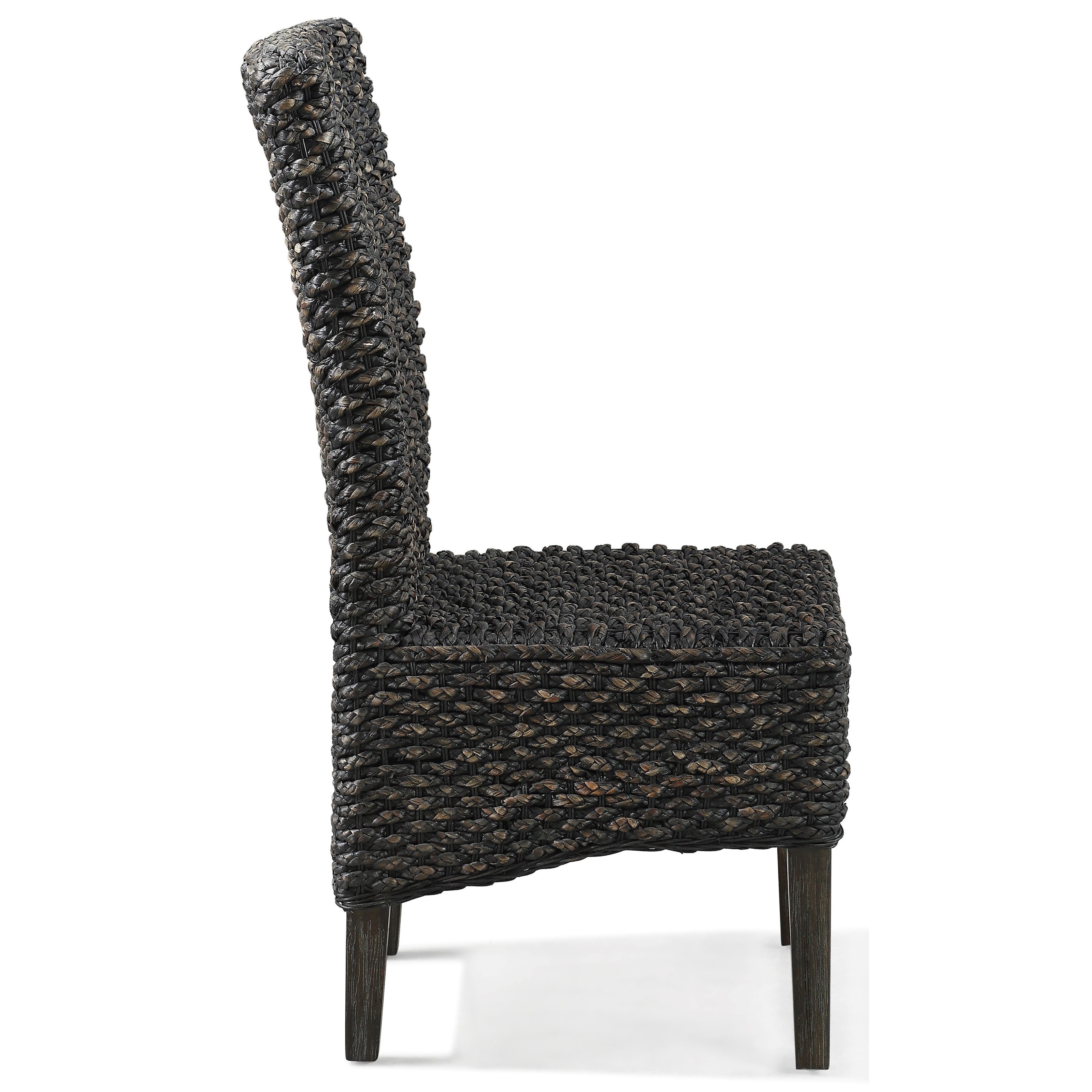 Modus International Meadow Woven Water Hyacinth Dining Chair A1 Furniture Mattress Dining Side Chairs