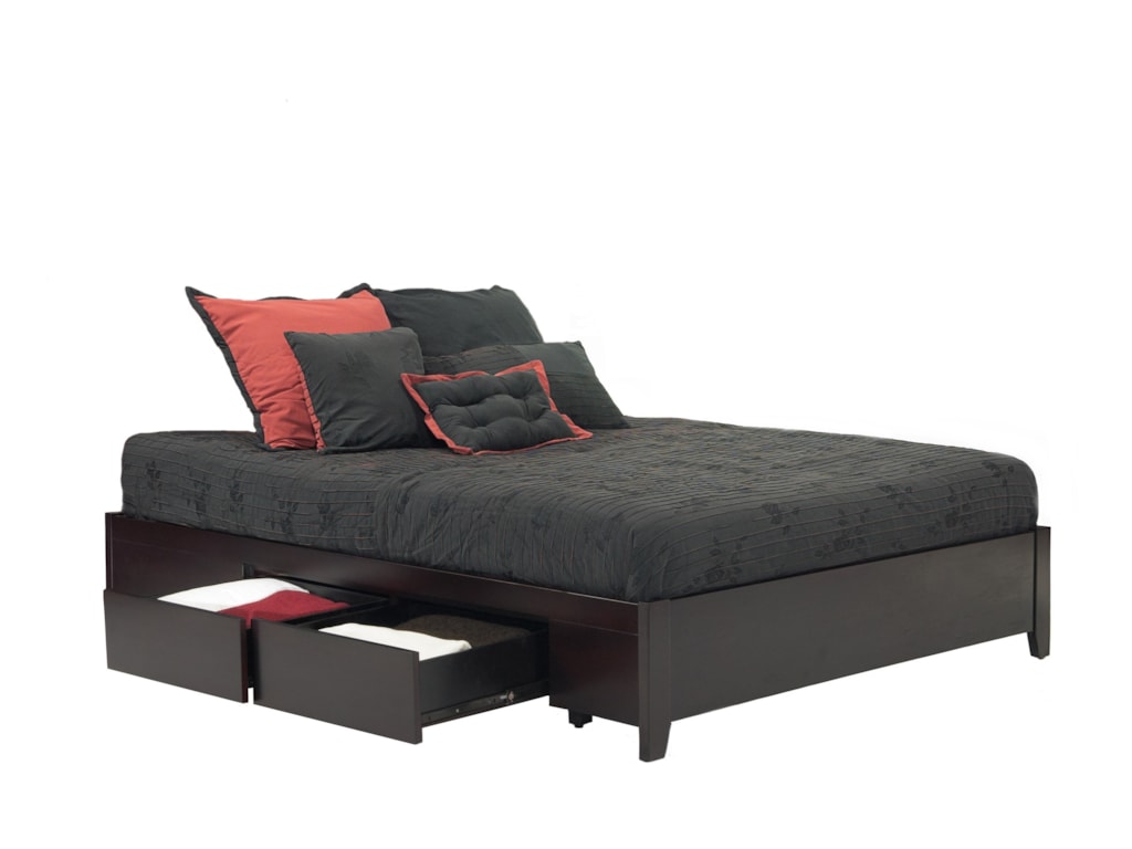 Modus International NevisQueen Simple Platform Storage Bed